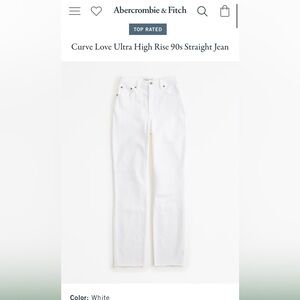 Abercrombie Cream Jeans